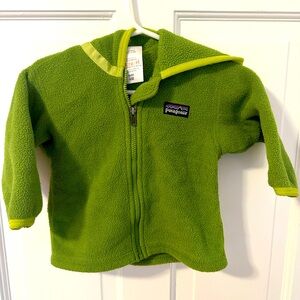 Patagonia olive green fleece 6m